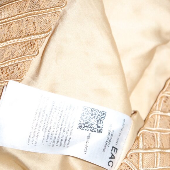 AXEL EMBELLISHED GUESS BY MARCIANO STRAPLESS GOLD DRESS - Picture 7 of 11